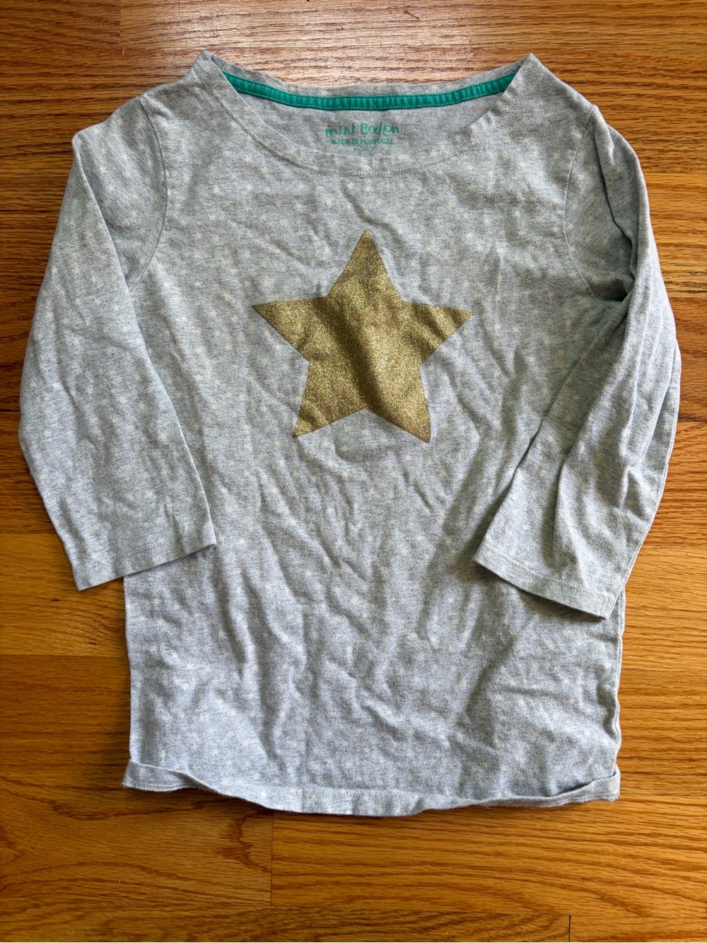 Mini Boden gold star shirt size 9-10